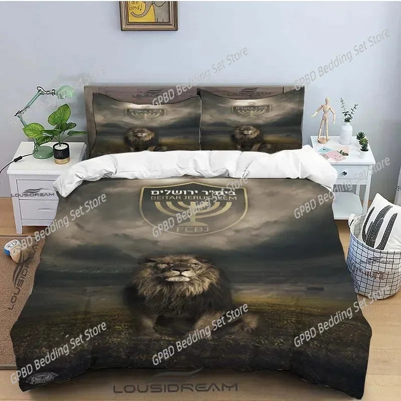 Beitar Jerusalem Fc Bedding Set For Bedroom Soft Modern Bedspreads Comefortable Kids Duvet Cover Quilt Cover And Pillowcase