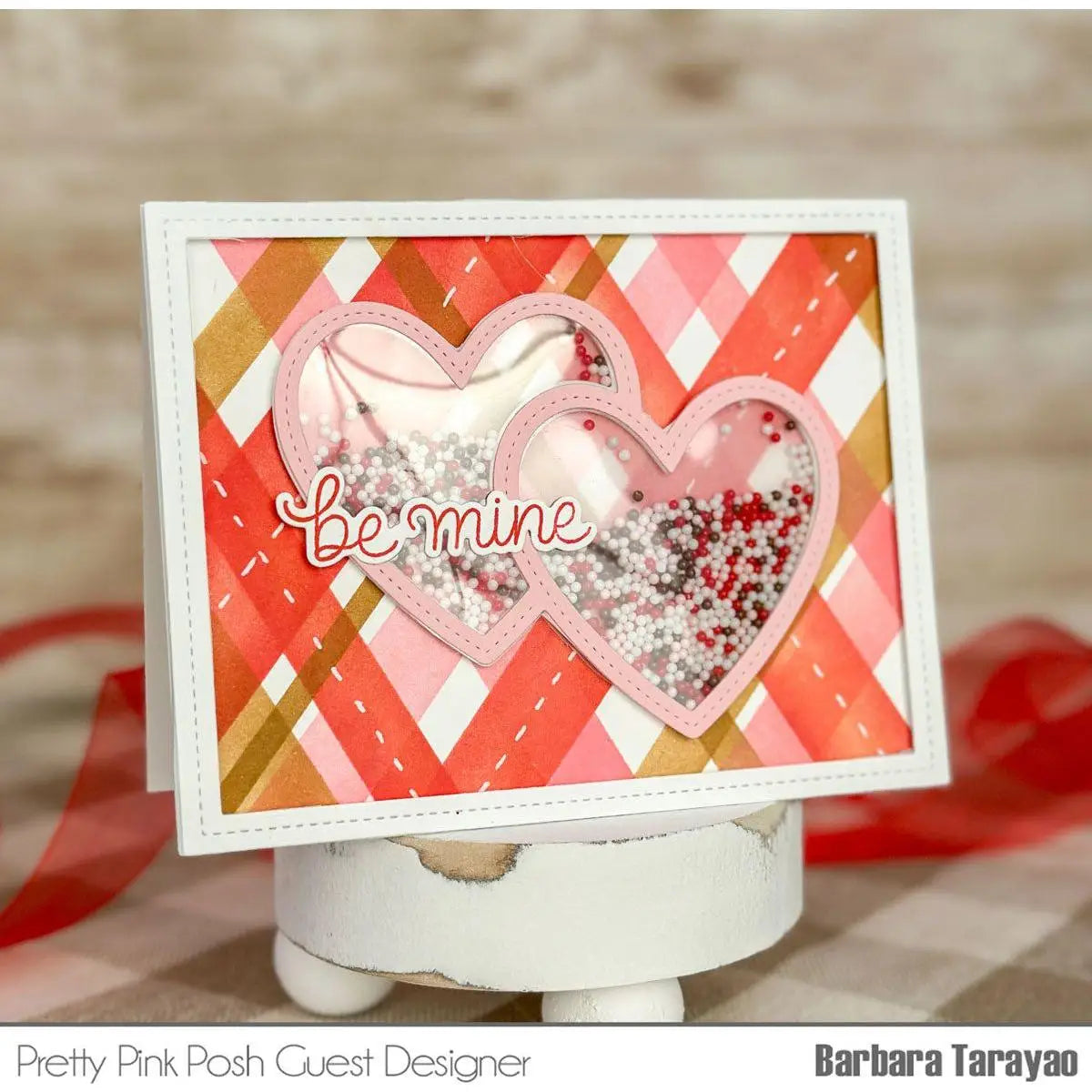 Valentine's Day Heart Love Letter Phrase Grid & Heart Pattern Embossing Metal Cutting Dies Clear Stamps Set for DIY Scrapbooking