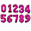 boy Girl Birthday Balloons 32inch Purple Number baloon 1 2 3rd Birthday Party Decoration Kids anniversaire 9/1/3 years old