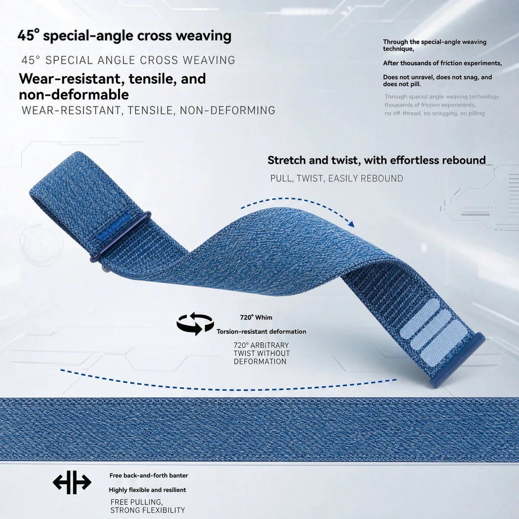 Garmin CIRQA Special Edition Band Smart Band Breathable Fabric Watch Strap 24MM Garmin Sports Wristband Unisex Watchband