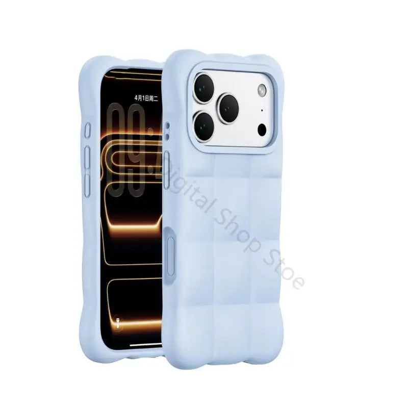 96BA Rounded Square Phone Cover With Covered Controls And Inner Layer for Phone 17