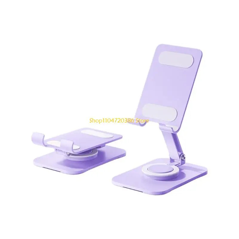 Foldable Tablet Phone Stand For iPad Pro iPhone Xiaomi Tablet Support 360°Rotatable Aluminum Stand Laptop Stand Tablet Holder