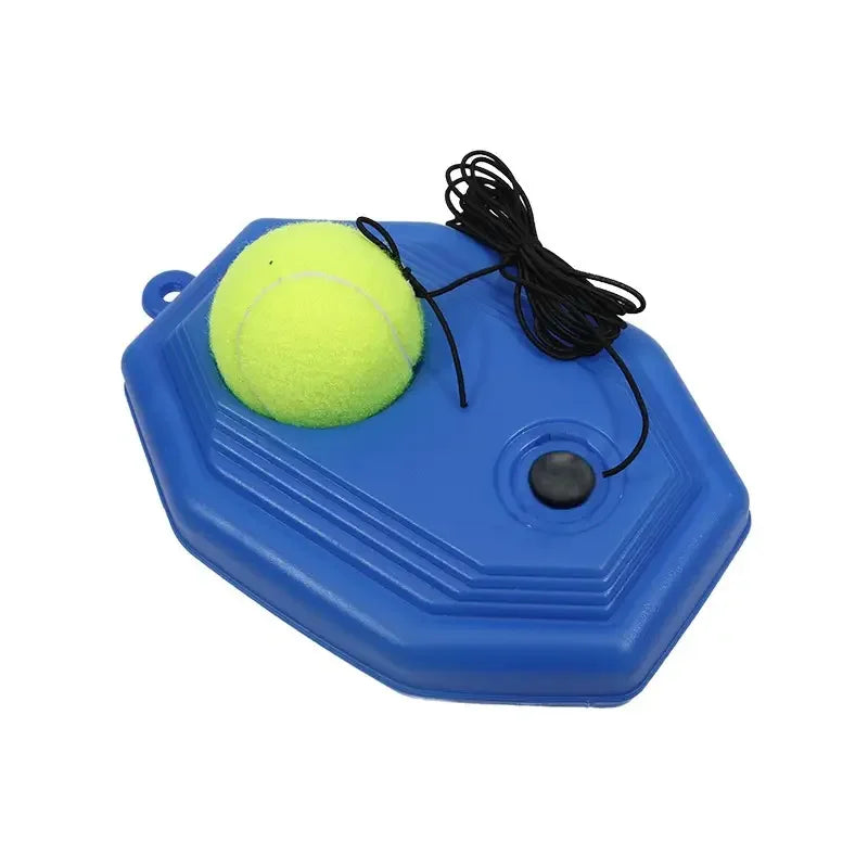 Indoor Outdoor Sports Self Training Tennis With Stable Base High Elastic Rebound Rope Durable Portable Tennis Practice Trainer