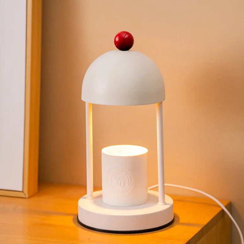 Elegant Wax Melting Lamp Romantic Scented Night Light for Home Bedroom Iron Craft Decor