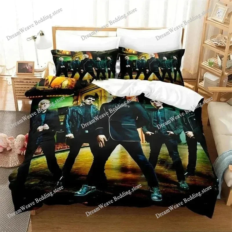 My Chemical Romance Bedding Set Single Twin Full Queen King Size Bed Set Aldult Kid Bedroom Duvetcover Sets Bed Sheet Set 202574