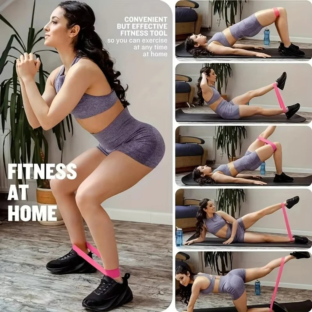 11pcs Home Gym Leg & Hip Toning System - Resistance Bands & Ankle/Thigh Trainer Set with Adjustable Tension Levels