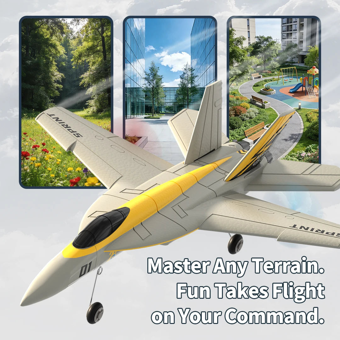 F18 Hornet RC Glider 2.4G 2CH 6-Axis Stability Remote Control Foam Aircraft With LED Lights Hand Throwing Airplane RC Toys Gifts
