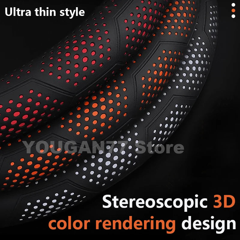 Leather Car Steering Wheel Cover For Leapmotor T03 2025 2022-2024 Covers For Covers Auto Steering Wheel Accessories