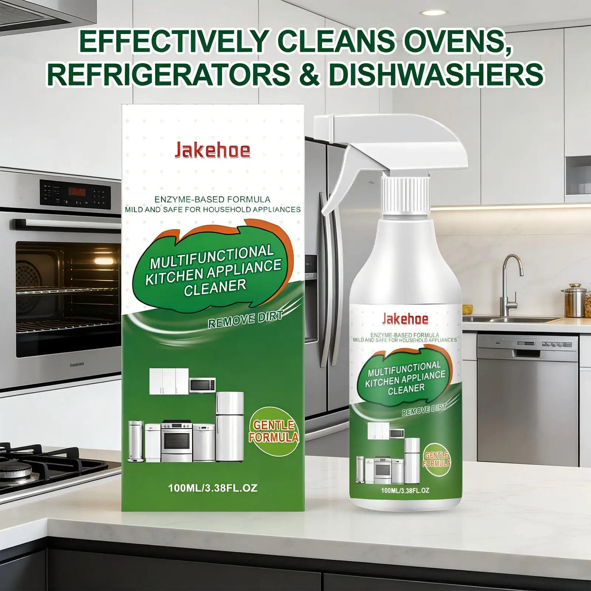Kitchen Appliance Cleaner Multi-purpose Kitchen Cleaning Spray Remove Dirt Cleans Stoves Oven Range Hoods Grease Removal Spray