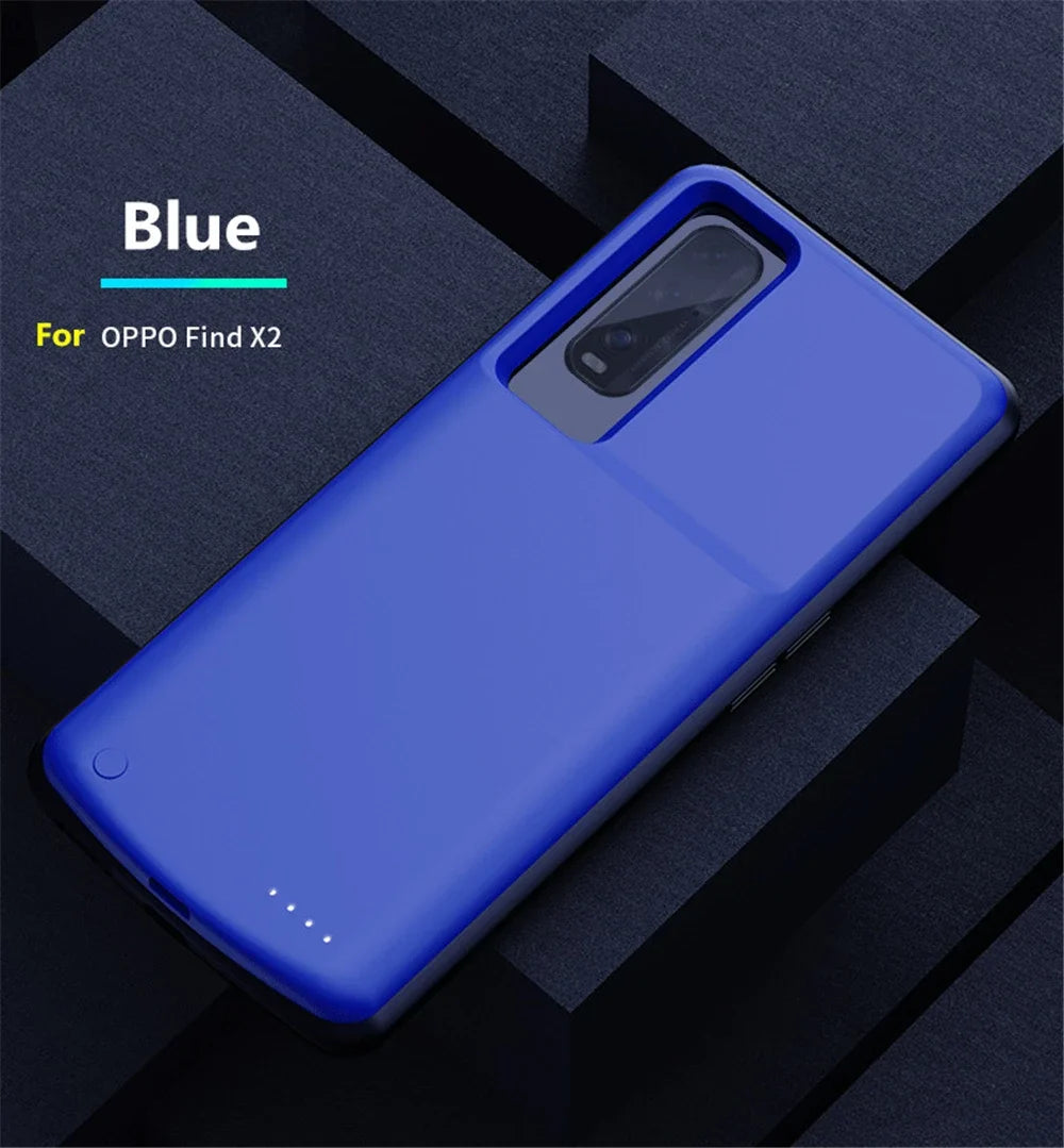 10000mAh Extrenal Battery Cases for OPPO Find X2 Pro Portable Charger Power Bank Battery Cover for OPPO Find X2 Charging Case