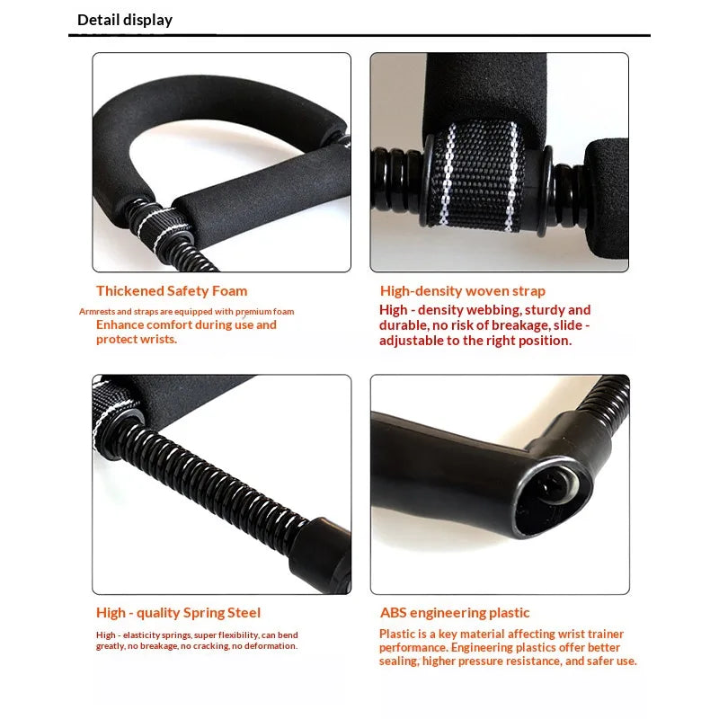 Adjustable Hand Grip Exerciser For Forearm Wrist Finger Strength Training Body Shaping Tool Home Gym Workout Fitness Accessory