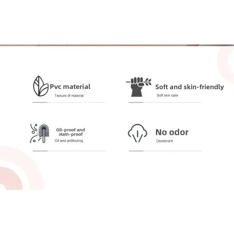 waterproof kitchen gloves made of soft skin-friendly pvc material with oil-proof and stain-resistant properties for cleaning tasks