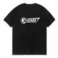 Men's and Women's T-shirts Iron Man Stark Industries Summer American Spring and Autumn Oversized Sporty Short-sleeved