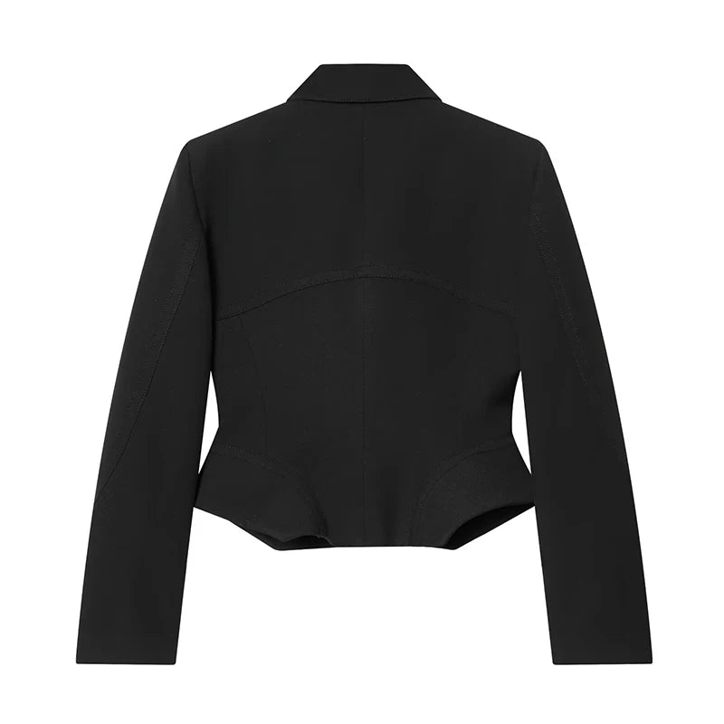 Blazers & Jackets Women's 2026 New Spring Office Blazers Chic Slim Elegant Short Jacket Street Youth Women's Warm Coats
