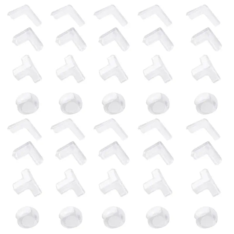 AFOURT-40 Pack Corner Protector,Protectors Guards Furniture Corner Guard & Edge Safety Clear And Transparent