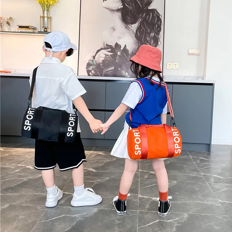 Children'S Tote Travel Bag for Kids Luggage Weekend Gym Sports Fitness Handbag Outdoor Shoulder Duffle Swimming Crossbody Bag
