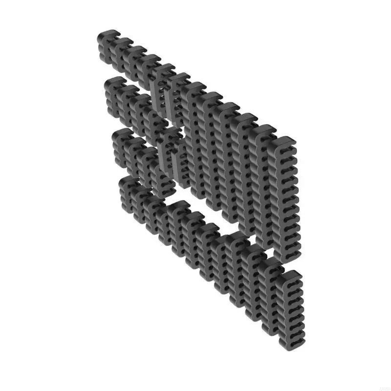 Power Cable Sleeve Management Tool Set with 34PCS Acrylic Combs for Efficient Power Cable Computer Wiring Arrangement