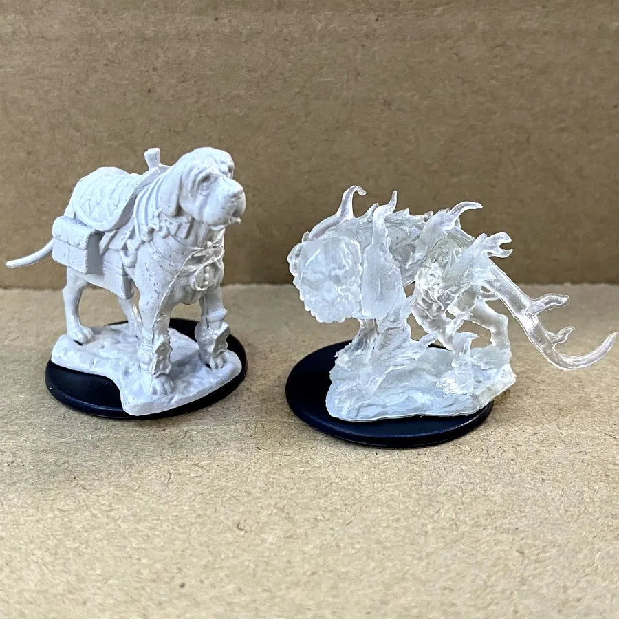 Lot Skeletons Dragonborn Fighter Orc Barbarian Paladin Dwarf Fighter Warlock Miniatures Nolzur's Miniatures Board Game Models