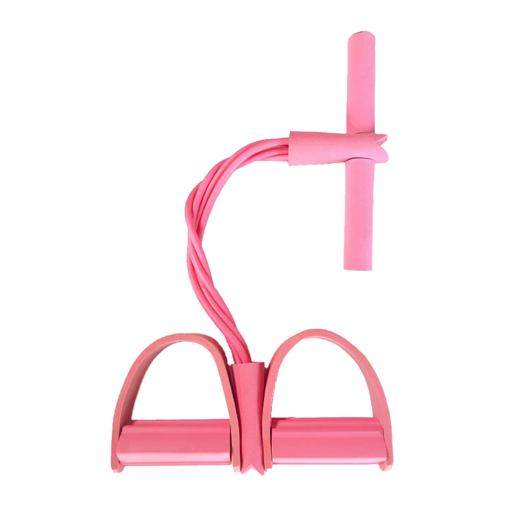 Four-Tube Pedal Tensioner Multi-Functional Household Fitness Equipment Yoga Abdominal Strengthening Elastic Band Tension Rope