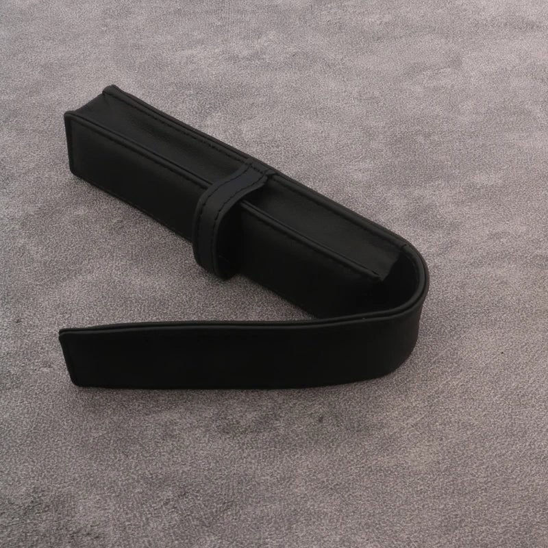 1pc Leather Pen Bag Packaging Bag Black Business Classmates Gift Case Stationery Office Supplies Bag
