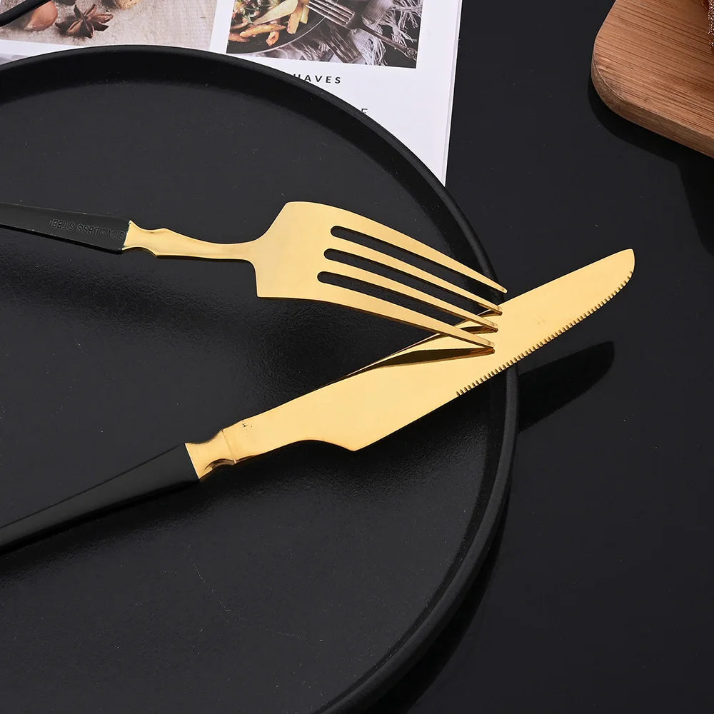 4Pcs Silver Dinnerware Cutlery Set Stainless Steel Tableware Dessert Tea Spoon Dishwasher Safe for Home Dining Room Kitchenware