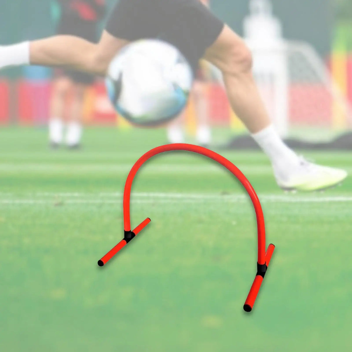 Soccer Training Passing ARC Speed Agility Training Hurdle Detachable Sturdy Footwork and Kicking Drill for Football Baseball