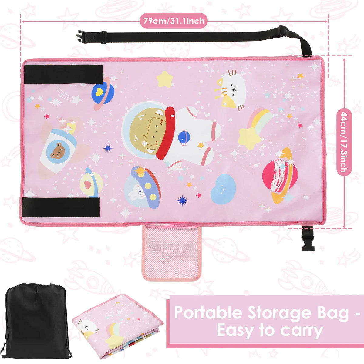 Toddler Travel Airplane Bed Portable Pedals Bed Foot Rest Hammock with Storage Bag Baby Airplane Seat Extender For Leg Rest