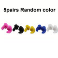 1 Pair Waterproof Soft Earplugs Silicone Portable Ear Plugs Swimming Accessories Durable Earplugs Classic Delicate Texture