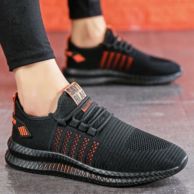 Fashion Sneakers Lightweight Men Casual Shoes Breathable Male Footwear Lace Up Walking Shoe Mens Casual Summer Shoes