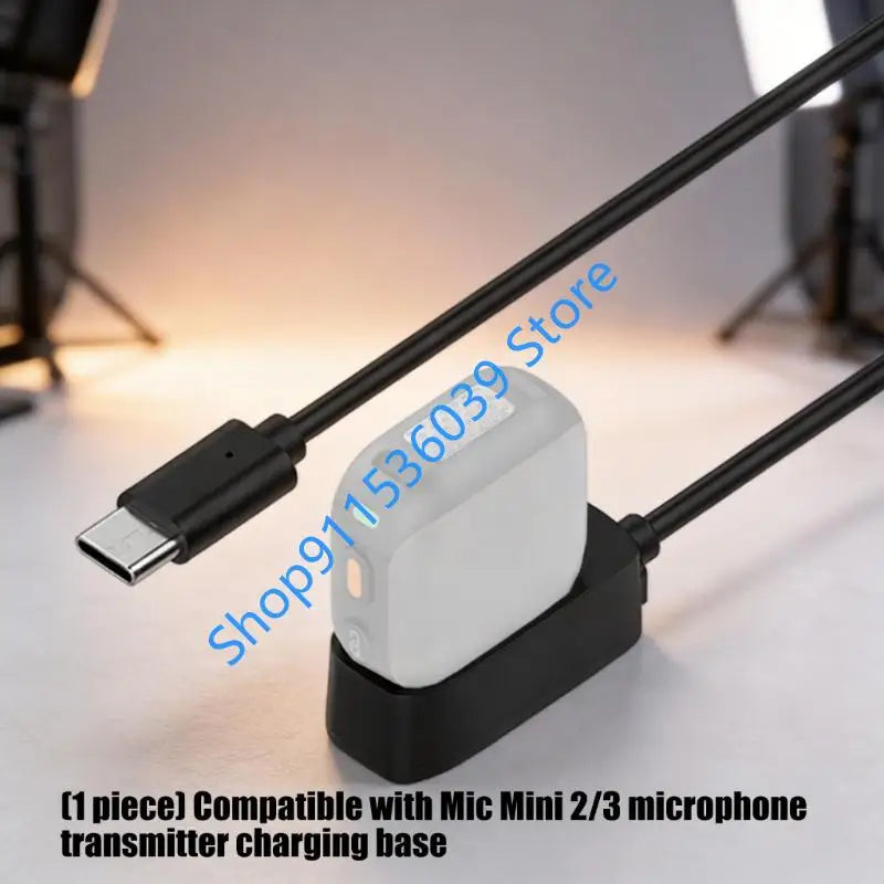 Charging Dock for DJI Mic Mini 2/Mic3 USB C Fast Charges Portable Power Base Accessory