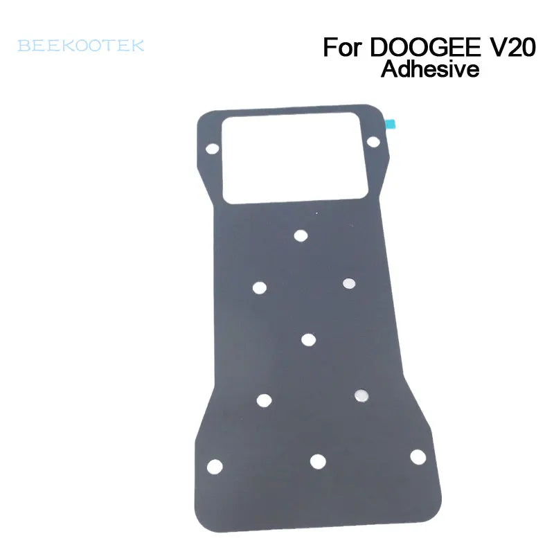 DOOGEE V20 Bottom Case New Original Moble Phone Composite Back Cover With Adhesive Replacement Accessories Parts For Doogee V20
