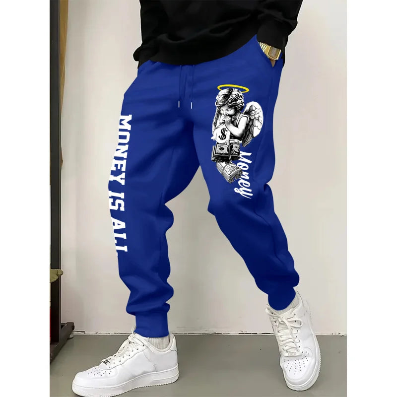 Fashionable And Distinctive Men'S Casual Pants For Everyday Wear，Casual Drawstring Waist Pants，Men'S Versatile Clothing