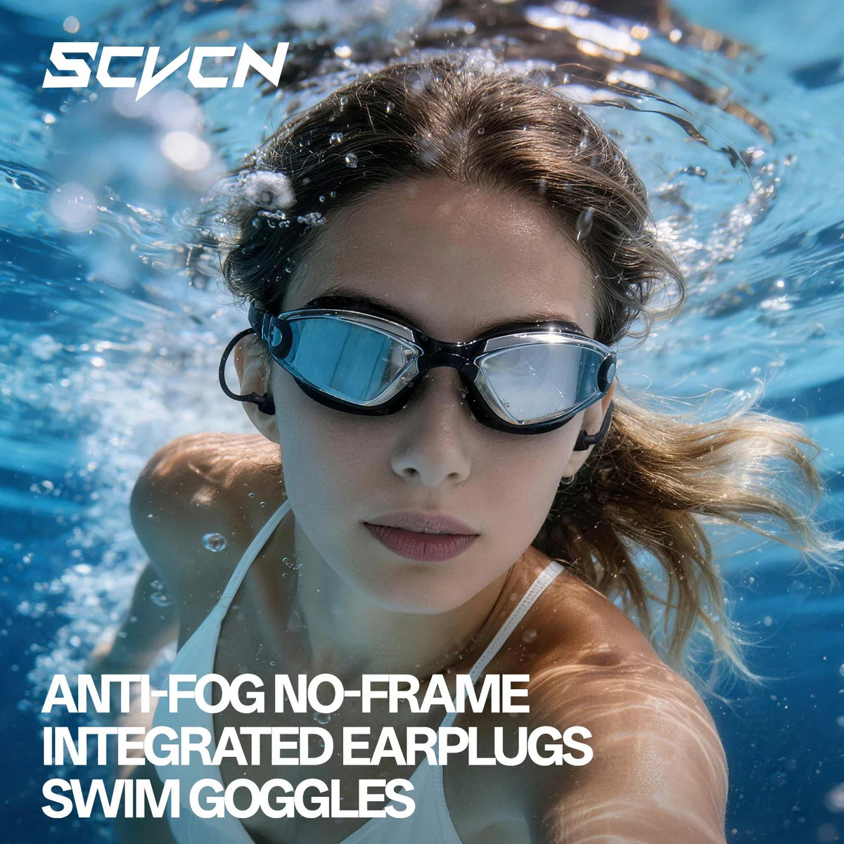 SCVCN Swimming Accessories Diving Glasses Surfing Sea Anti-fog Beginner Swimming Goggles Adult Pool Men Women Youth Summer Float