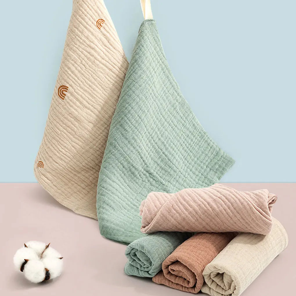 Cozy Baby Bath Towel Cotton And Linen For Healthy Skin Skin Friendly And Soft 4-layer Gauze Towel Bib Face Towel Handkerchief