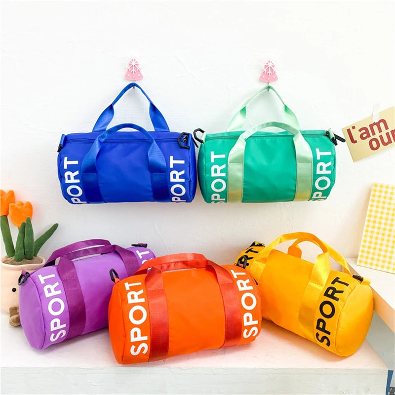 Children'S Tote Travel Bag for Kids Luggage Weekend Gym Sports Fitness Handbag Outdoor Shoulder Duffle Swimming Crossbody Bag