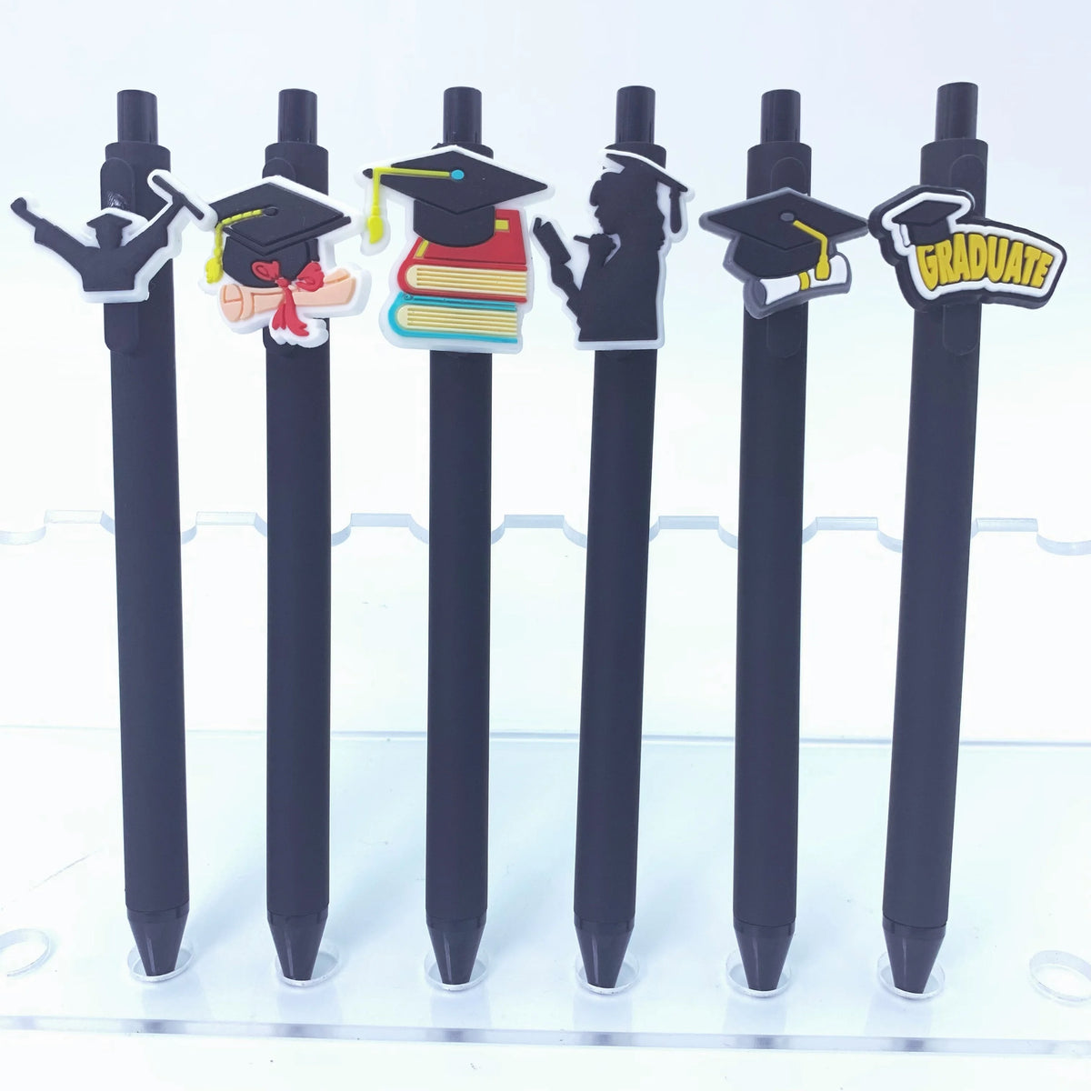 6 happy graduation pens, suitable for graduation party gifts, school office supplies