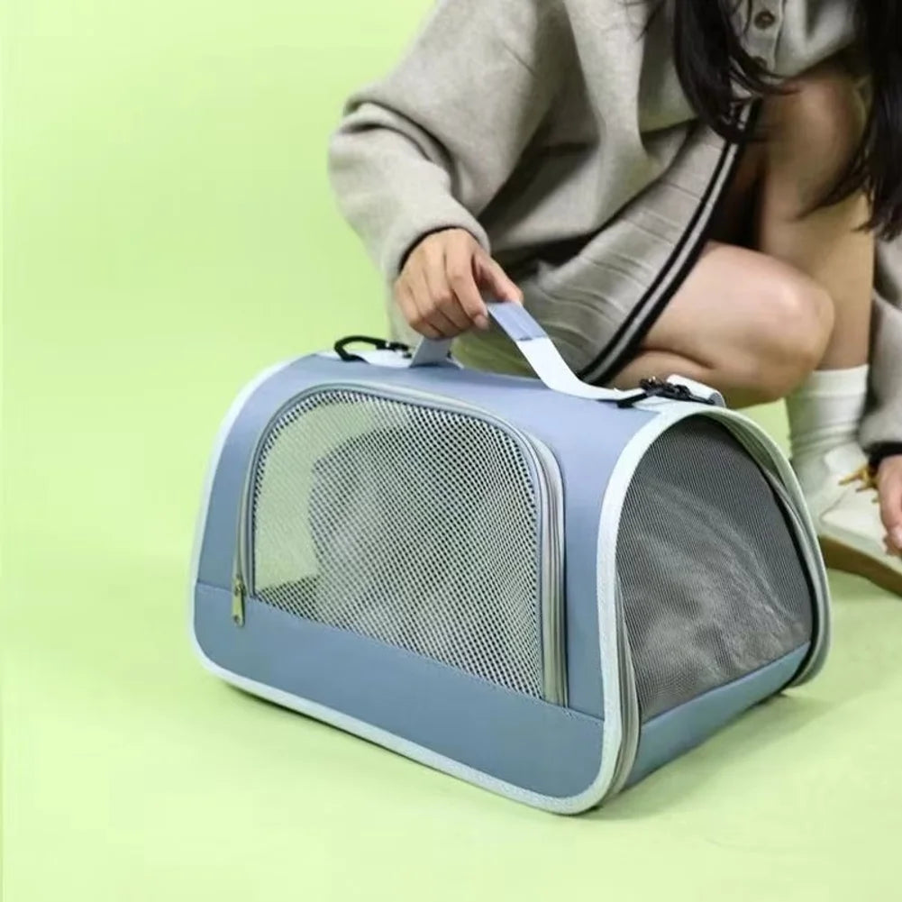 Pet Outing Portable Cat Dogs Handbag Summer Breathable Carrier Travel Puppy Kitten Single Shoulder Bag Pet Carrying Bag Supplie