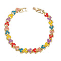 European American Geometric Metal Bracelet Versatile Colorful Enamel Bangle Wedding Supplies Holiday Gift