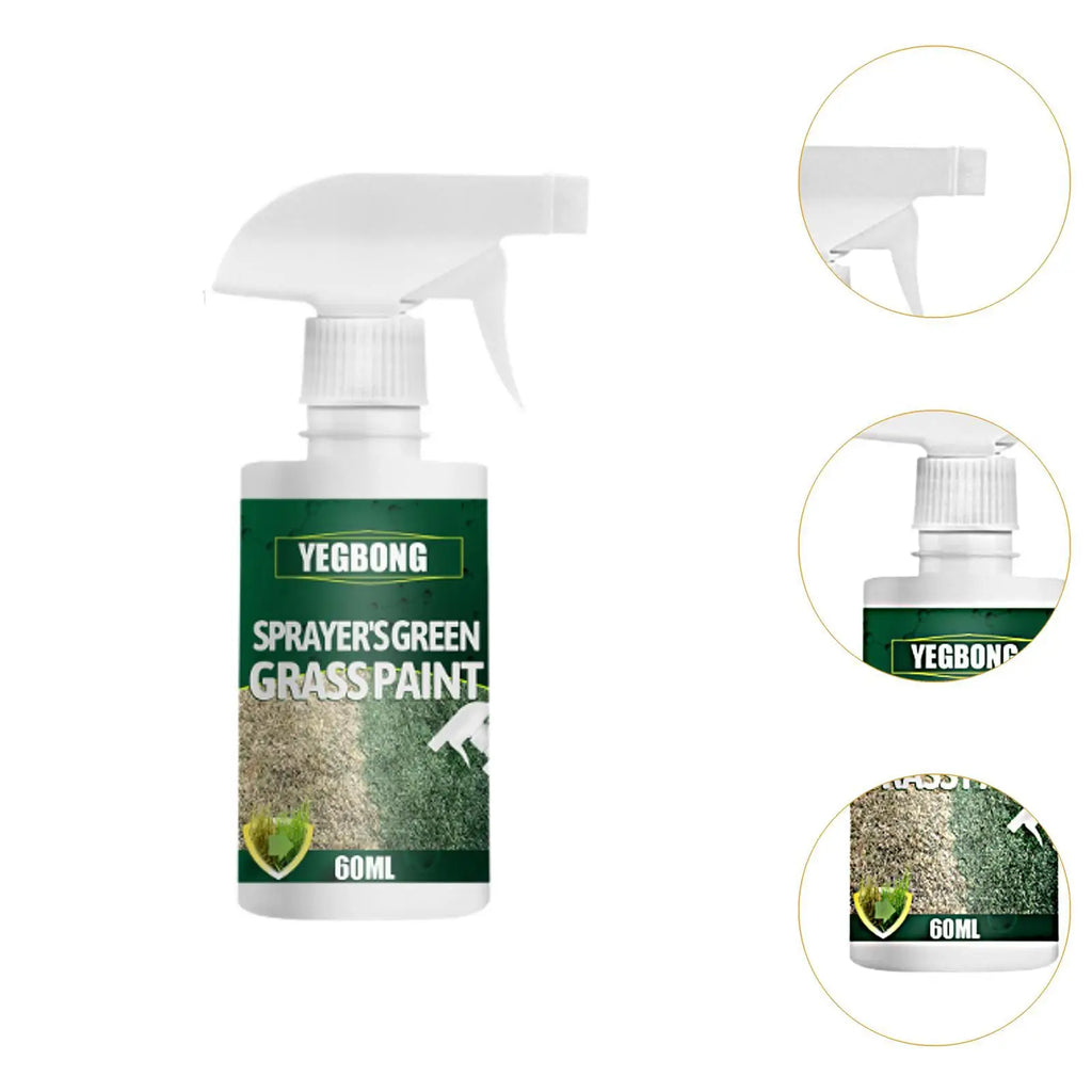 60ml Green Lawn Spray Lawn Color Tool Efficient High Reliability Lawn Care Grass Paint Lawn Dye for Garden