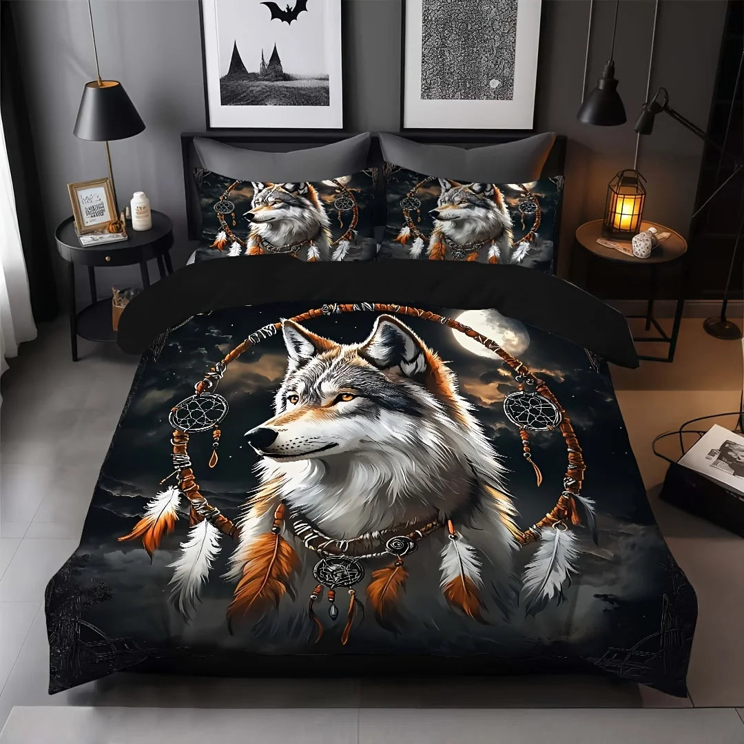 [Elegant Bedding Set] 3D Handsome and Elegant 2pcs/3pcs Duvet Cover Set, 1 Duvet Cover + 1pc/2pcs Pillowcase