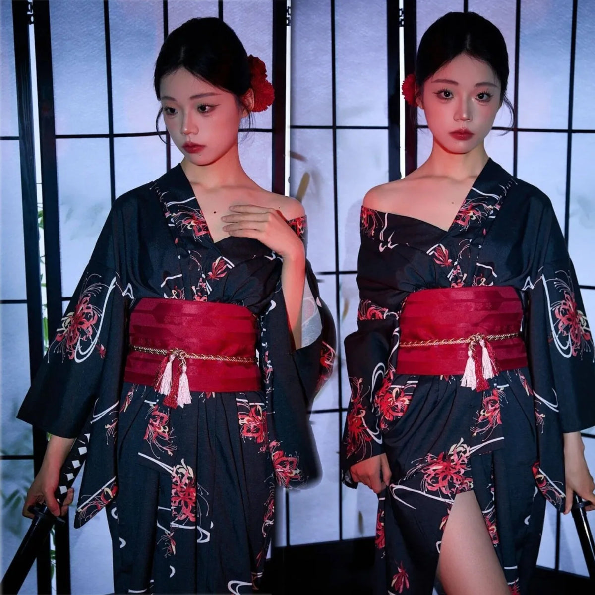 Girl Dress Yukata Women Clothing Fashion Photography Clothes Ethnic Style Stage Japan Kimono Cosplay Performance Costumes
