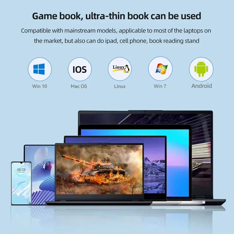 USB C Docking Station Aluminum Alloy Docking Station Laptop Stand HDMI-Compatible Multiple Ports Hub PD USB3.0 Gigabit Ethernet