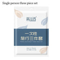 3 / 4-Piece Disposable Bed Sheet Dirty Proof Bedding Set Sleeping Bag Quilt Cover Thickened Non-Woven Duvet Cover Pillowcase