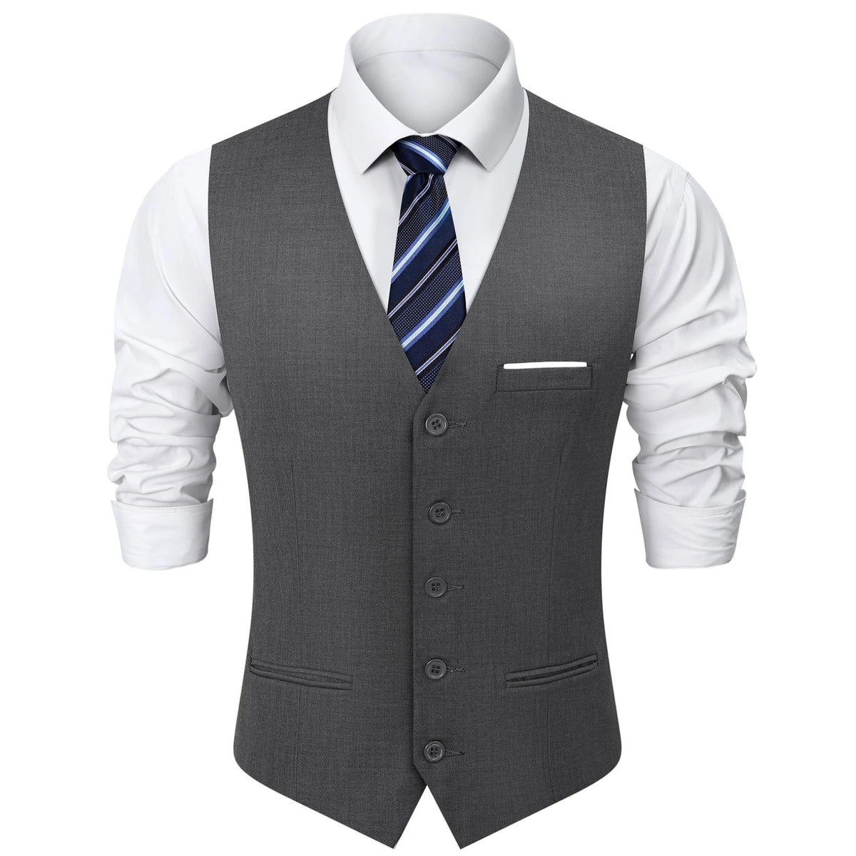 Mens Suit Vest Male Business Formal Wedding Office Birthday Party Outfit Set  Easter Church Jacket Black Waistcoat