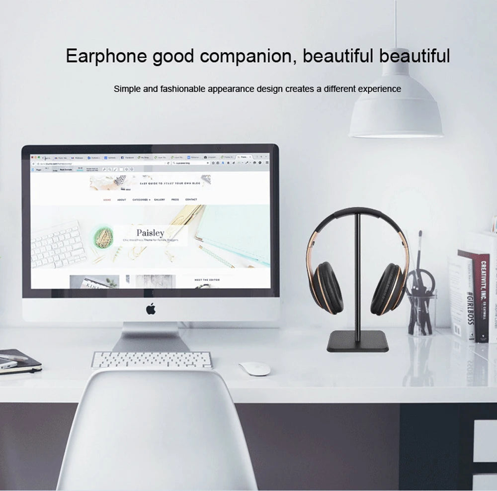 Headphone Stand, Desktop Headset Holder - Desk Earphone Stand, for All Headsets Such as Airpods Max, HyperX Gaming Headp