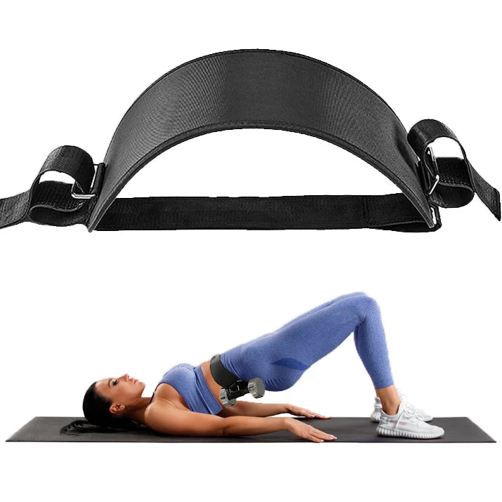 Hip Thrust Weight-bearing Belt Hip Thrust Belt Adjustable Hip Weight-bearing Training Squat Belt Home Exercise Fitness Equipment