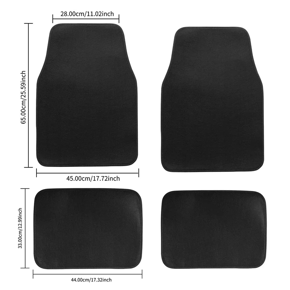Car Floor Mat Front & Rear Automotive Carpet Floor Mats For Auto SUV Sedans Vans Accessories Dirt and Wear-resistant