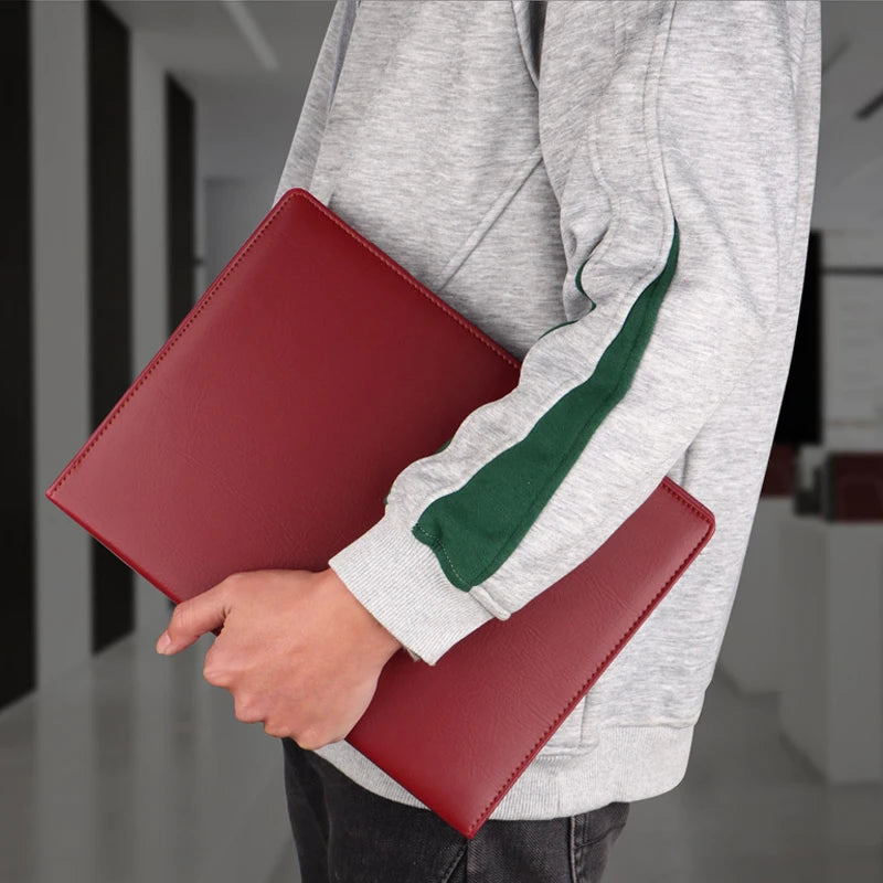 University A4 Leather Executive Portfolio Folder women Business  for Document Holder Clipboard Desk organizer Office Accessories