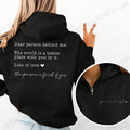 Dear Person Behind Me Zip Up Hoodies for Women You Are Enough Jacket Coats Kindness Mental Health Zipper Hoodies Fleece Shirts