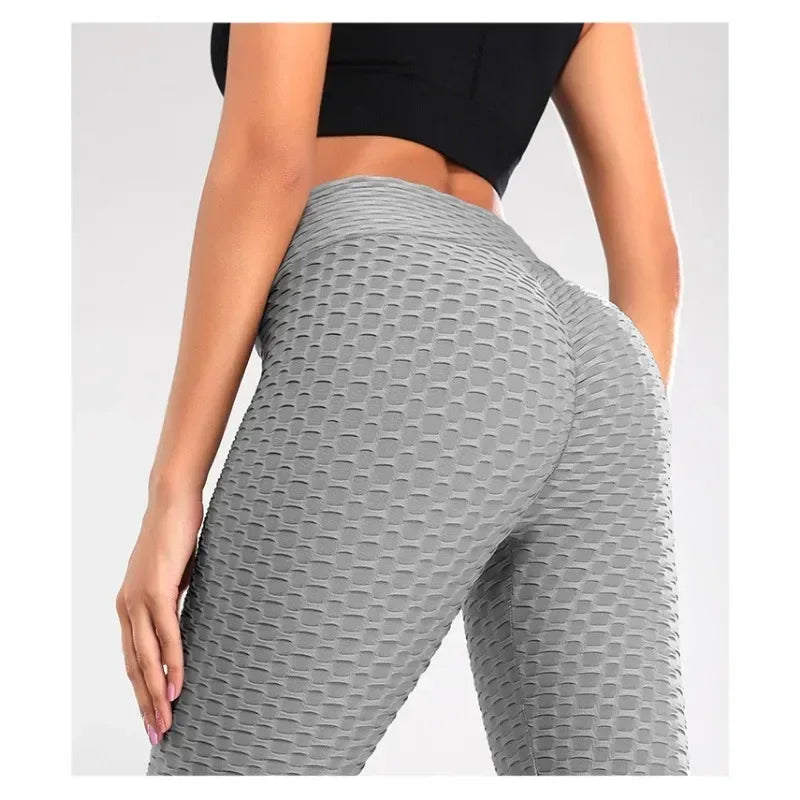 Women's Compression Leggings High Waisted Yoga Pants for Running Fitness Workout Non Slip Tummy Control Athletic Pants with